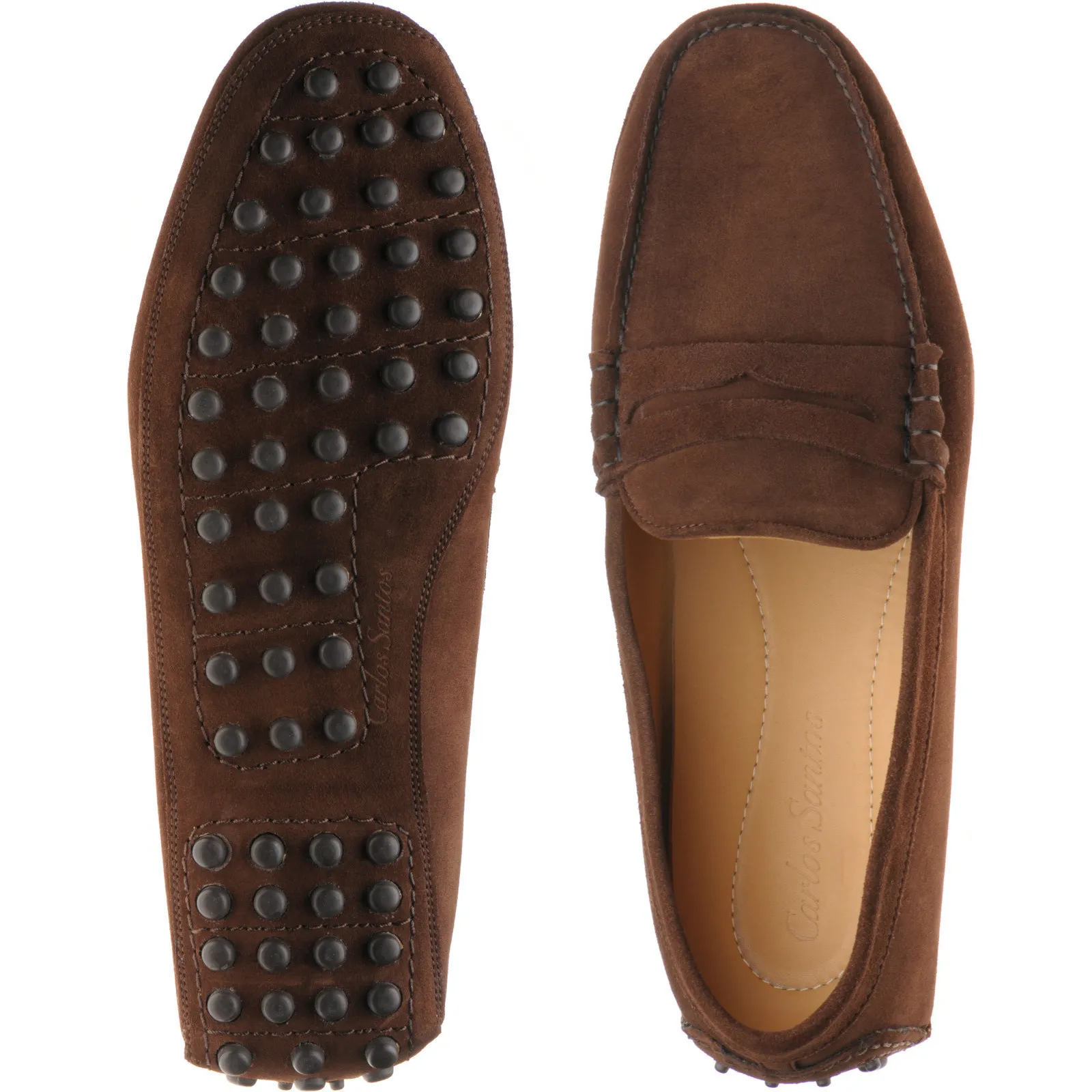 rubber-soled driving moccasins