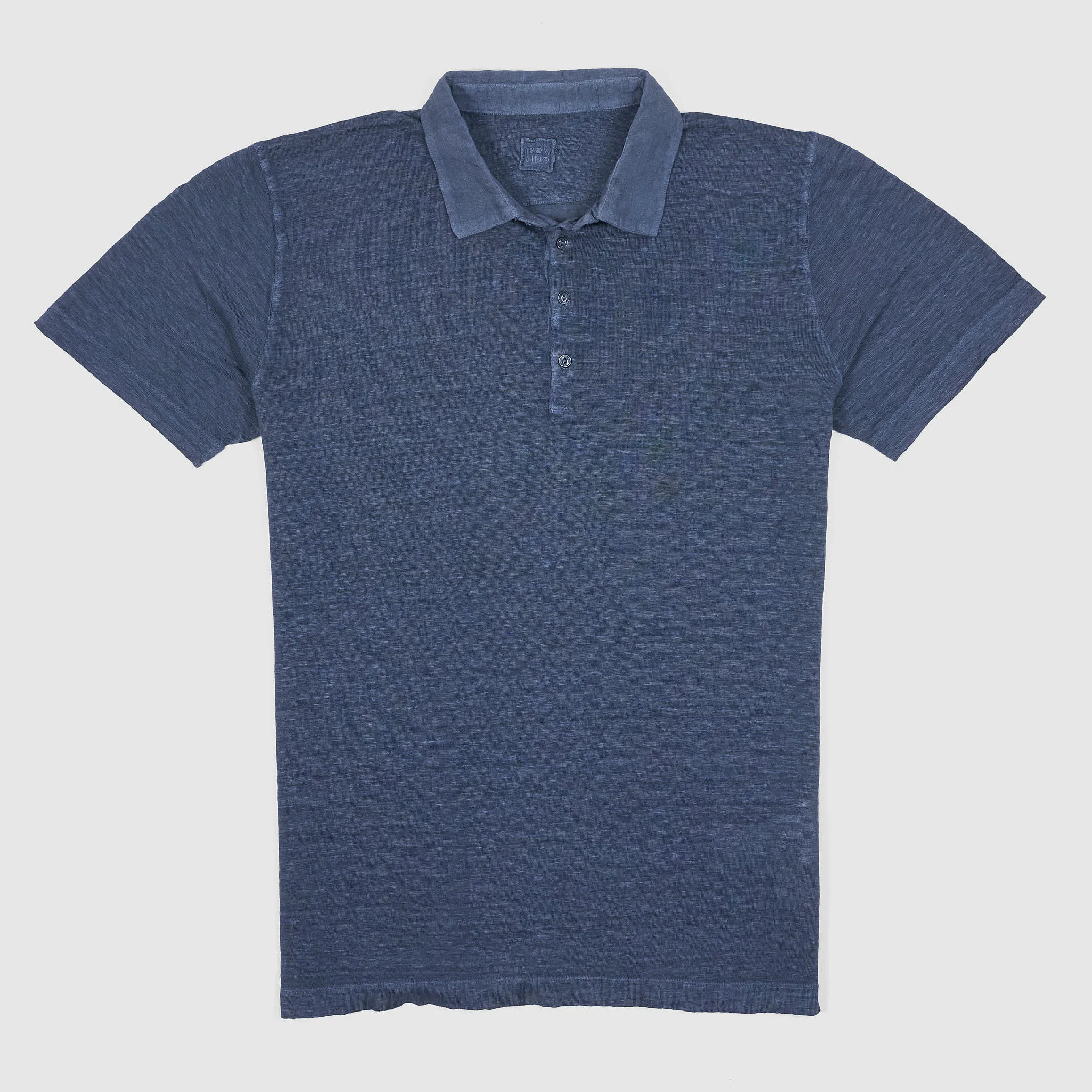 120% Lino Men Linen Polo Shirt