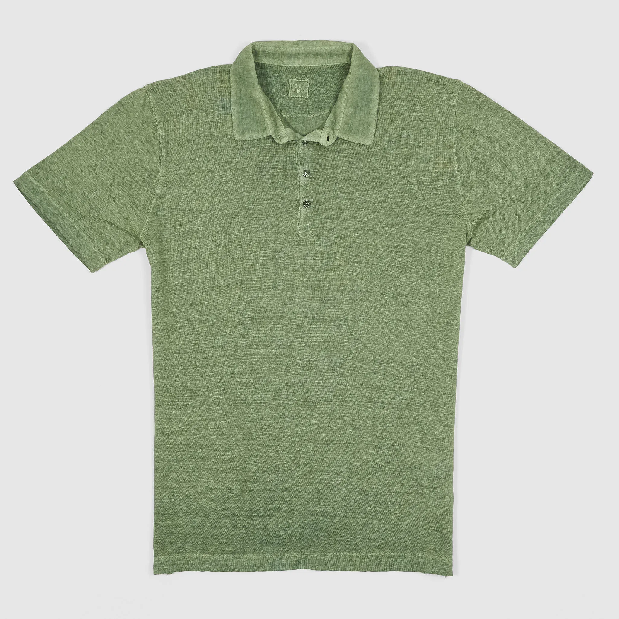 120% Lino Men Linen Polo Shirt