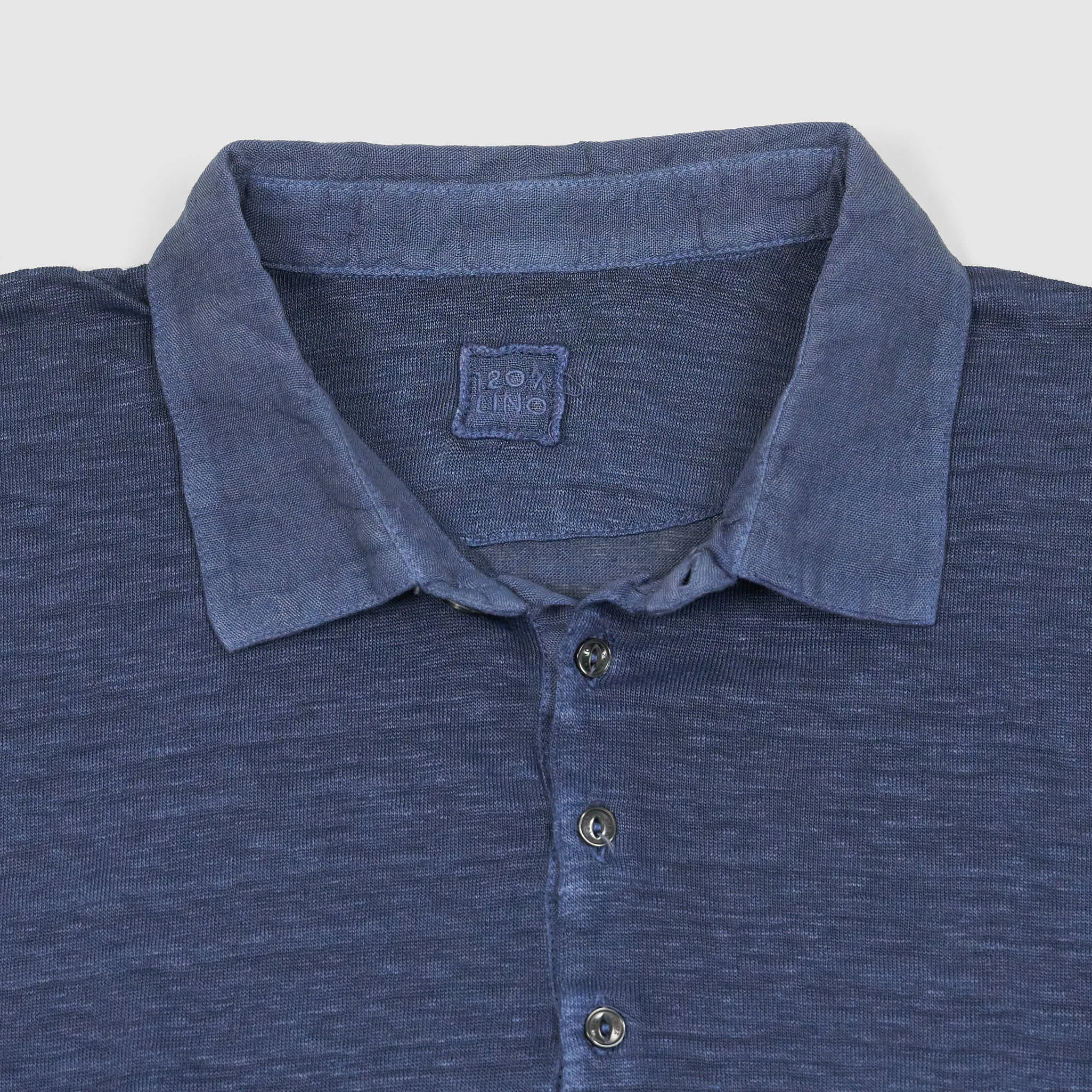 120% Lino Men Linen Polo Shirt