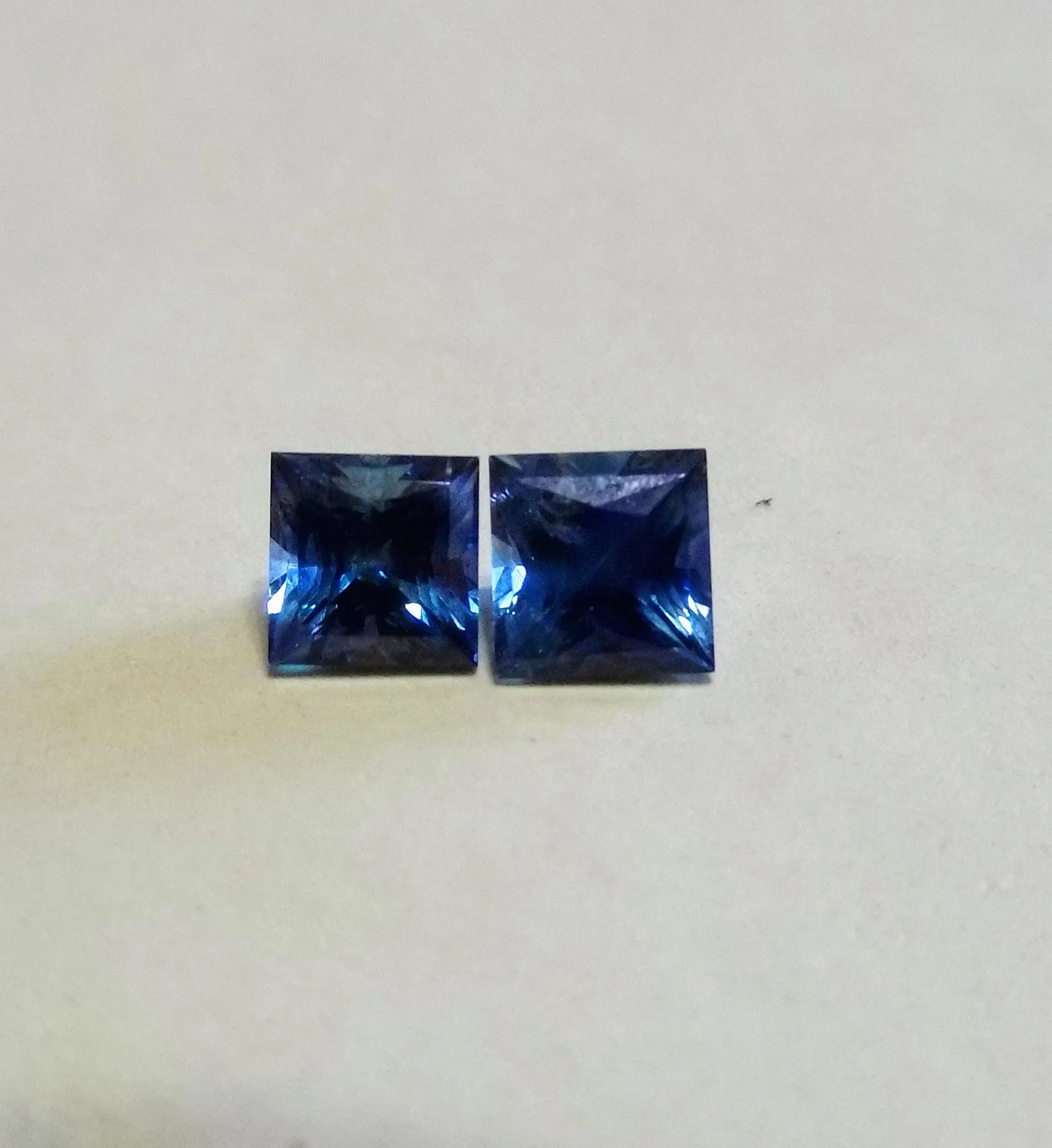 1.33tctw MATCHED SET OF DEEP BLUE MONTANA SAPPHIRE