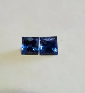 1.33tctw MATCHED SET OF DEEP BLUE MONTANA SAPPHIRE