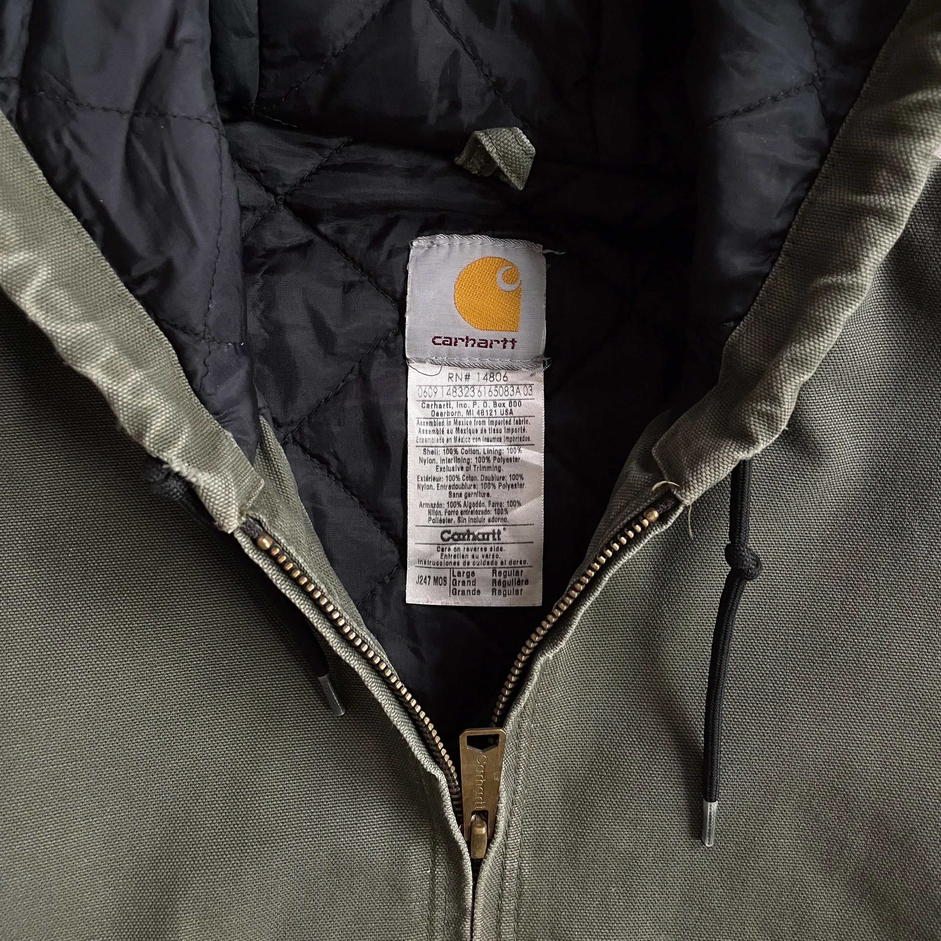 1990s Carhartt Green Active Jacket - L