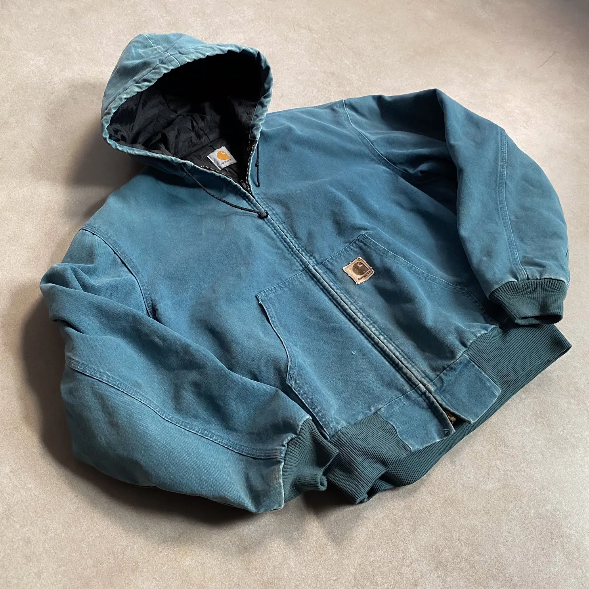 1990s Carhartt Teal Active Jacket - M