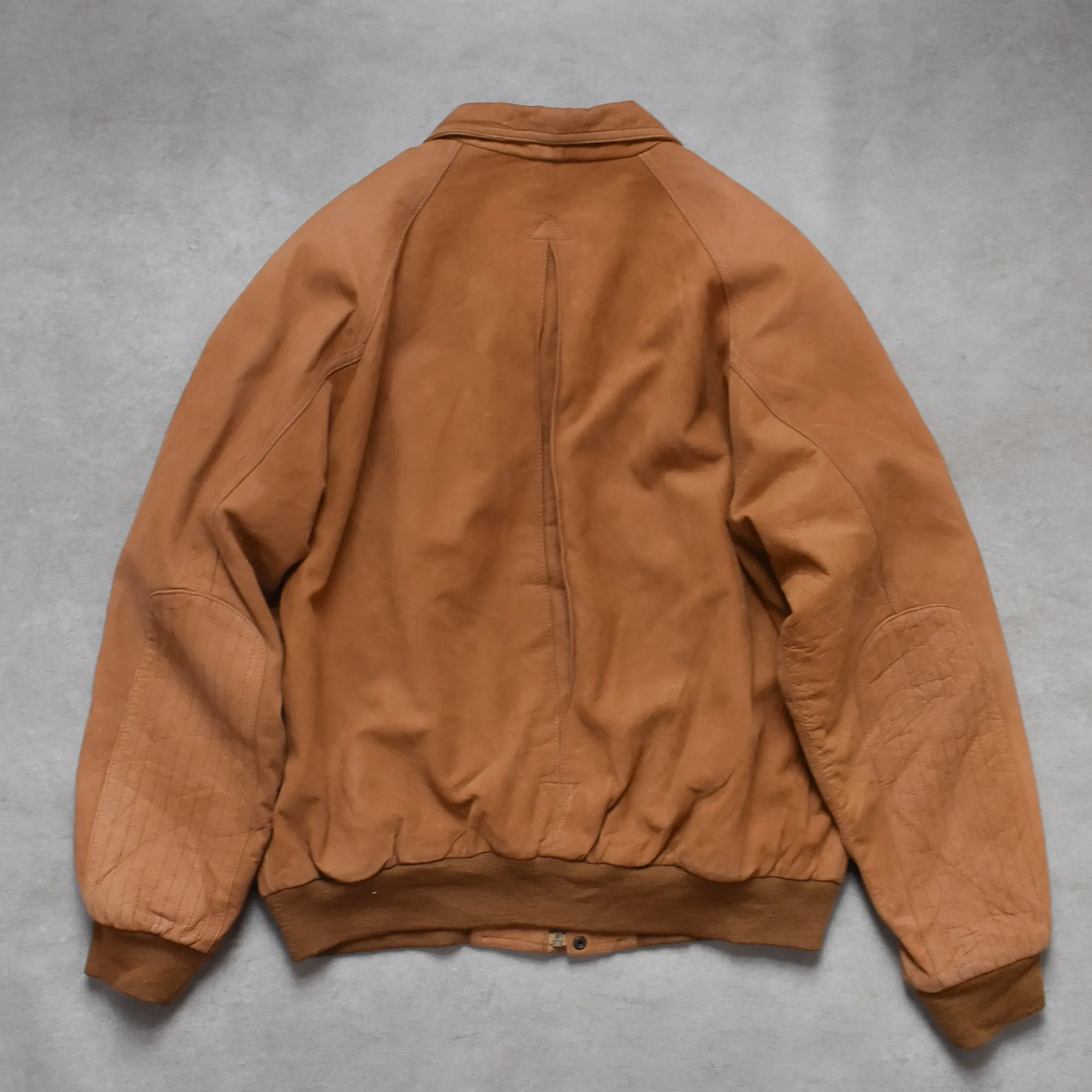 1990s Marlboro Leather Collared Tan Jacket - M