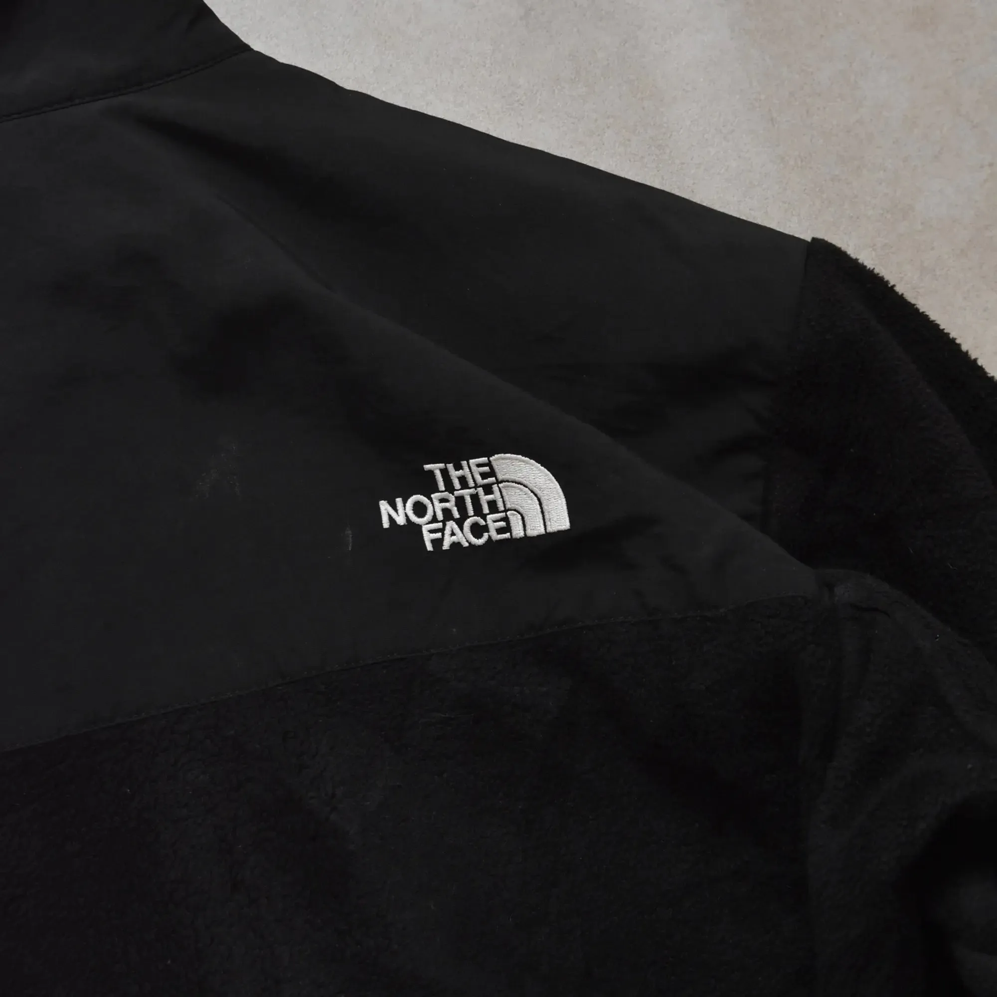 1990s The North Face Black Denali Jacket - M