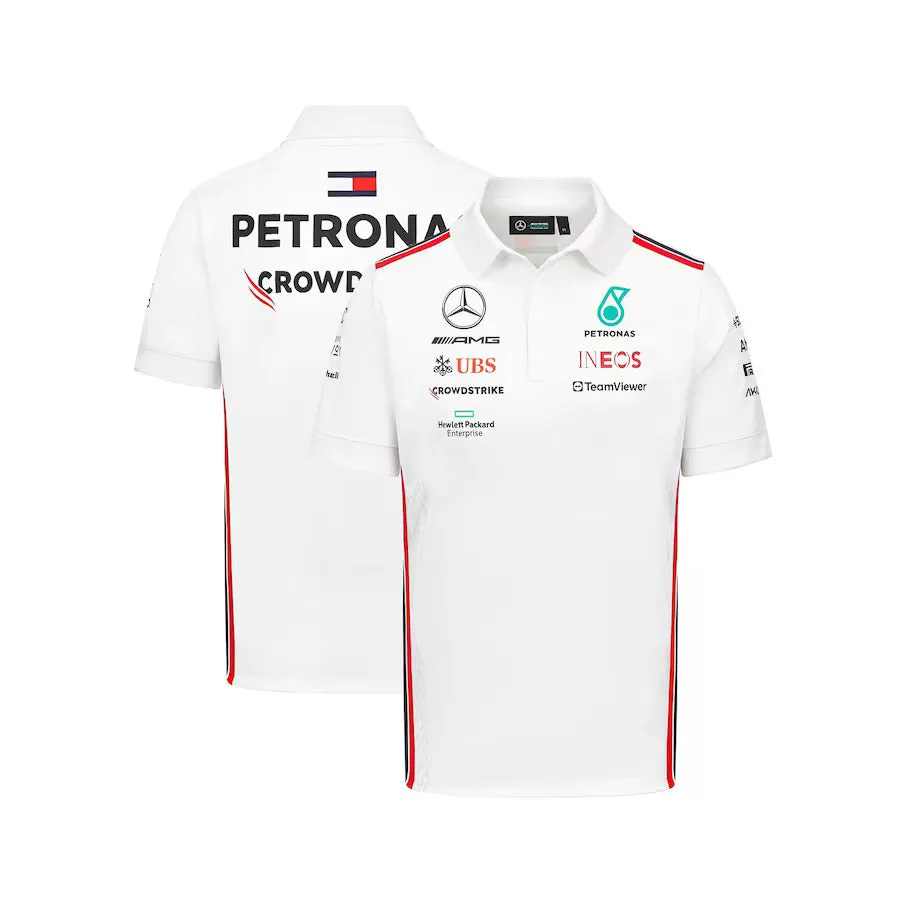 2023 Mercedes AMG Petronas Formula 1 Team Official Polo - White