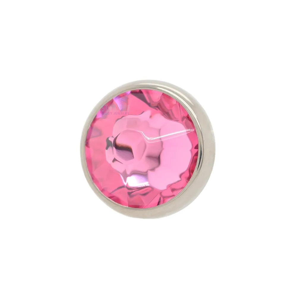 6mm Crystal Threaded End Gem