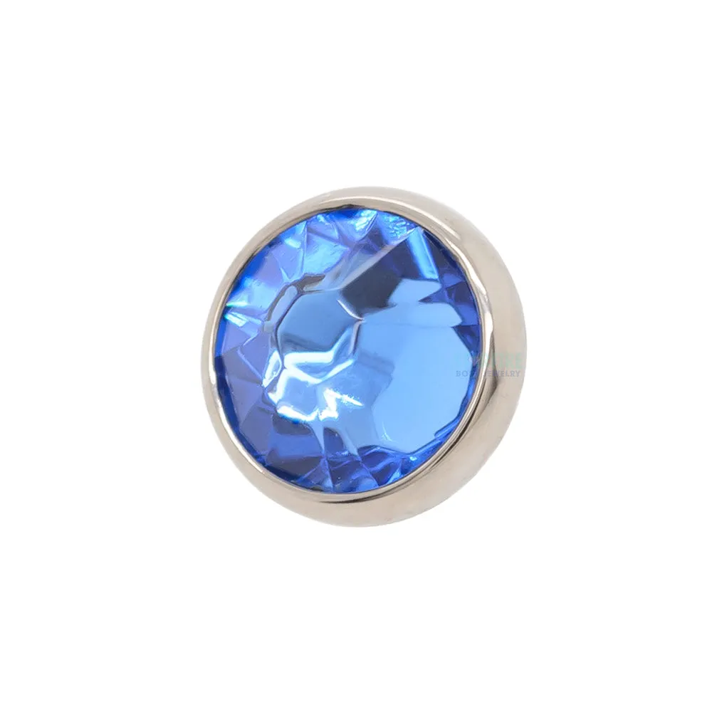 6mm Crystal Threaded End Gem