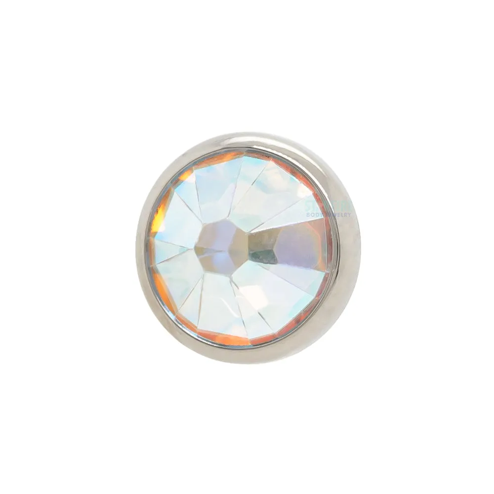 6mm Crystal Threaded End Gem