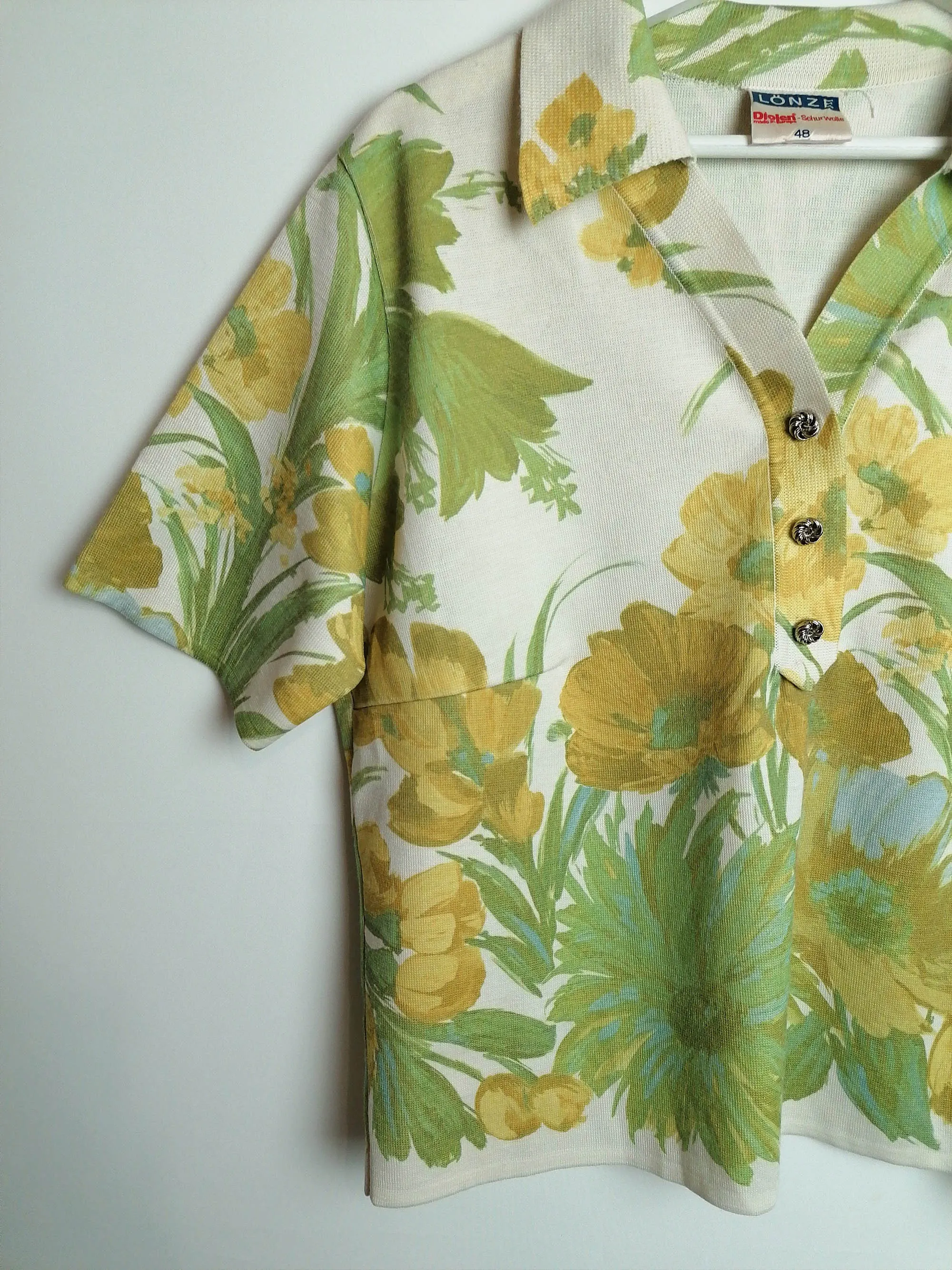 70's LONZE Soft Knit Blouse - Size L