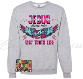 World Tour Jesus 911 DTF/Sublimation Transfer - Pink