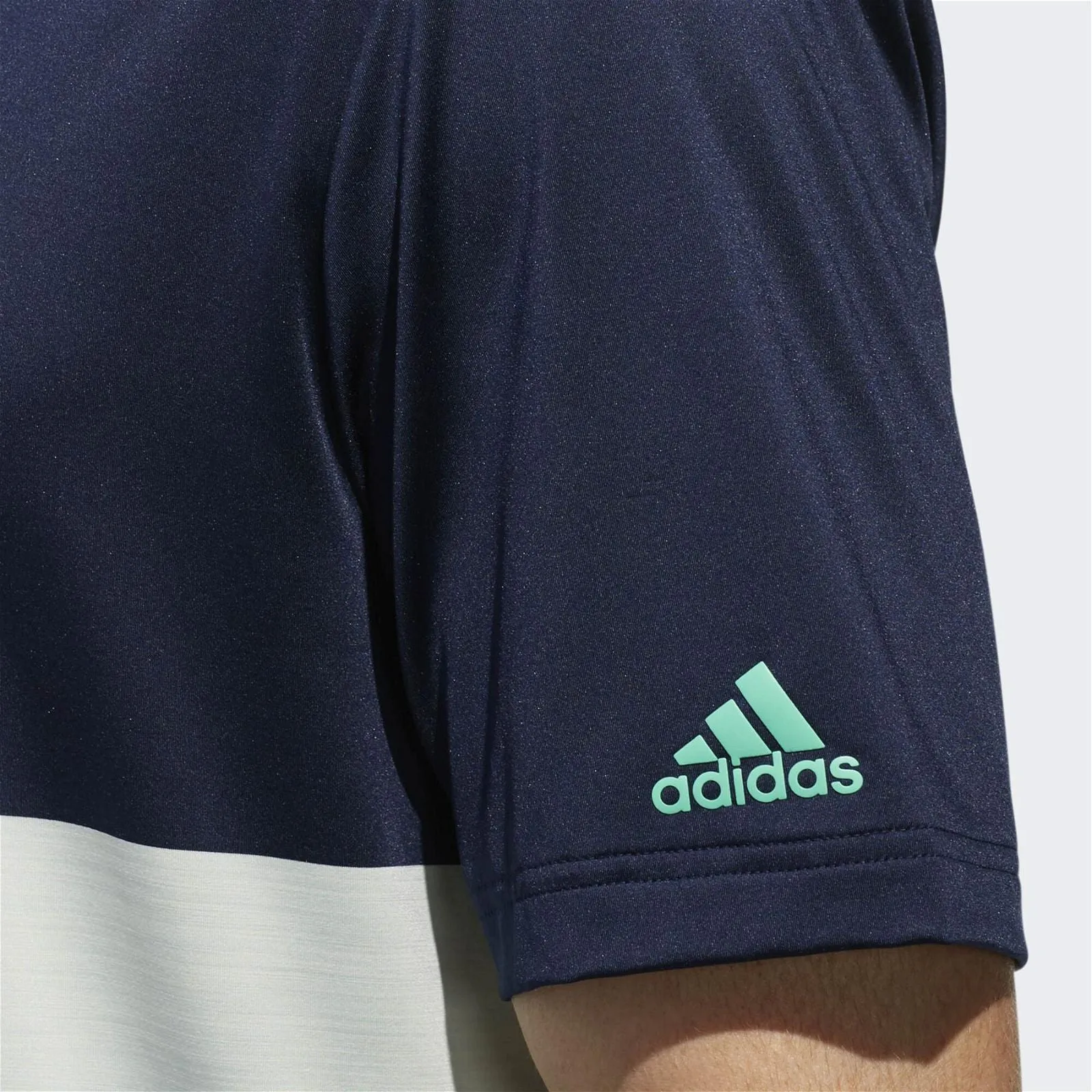 adidas Ultimate 365 Heather Block Polo Shirt - Navy