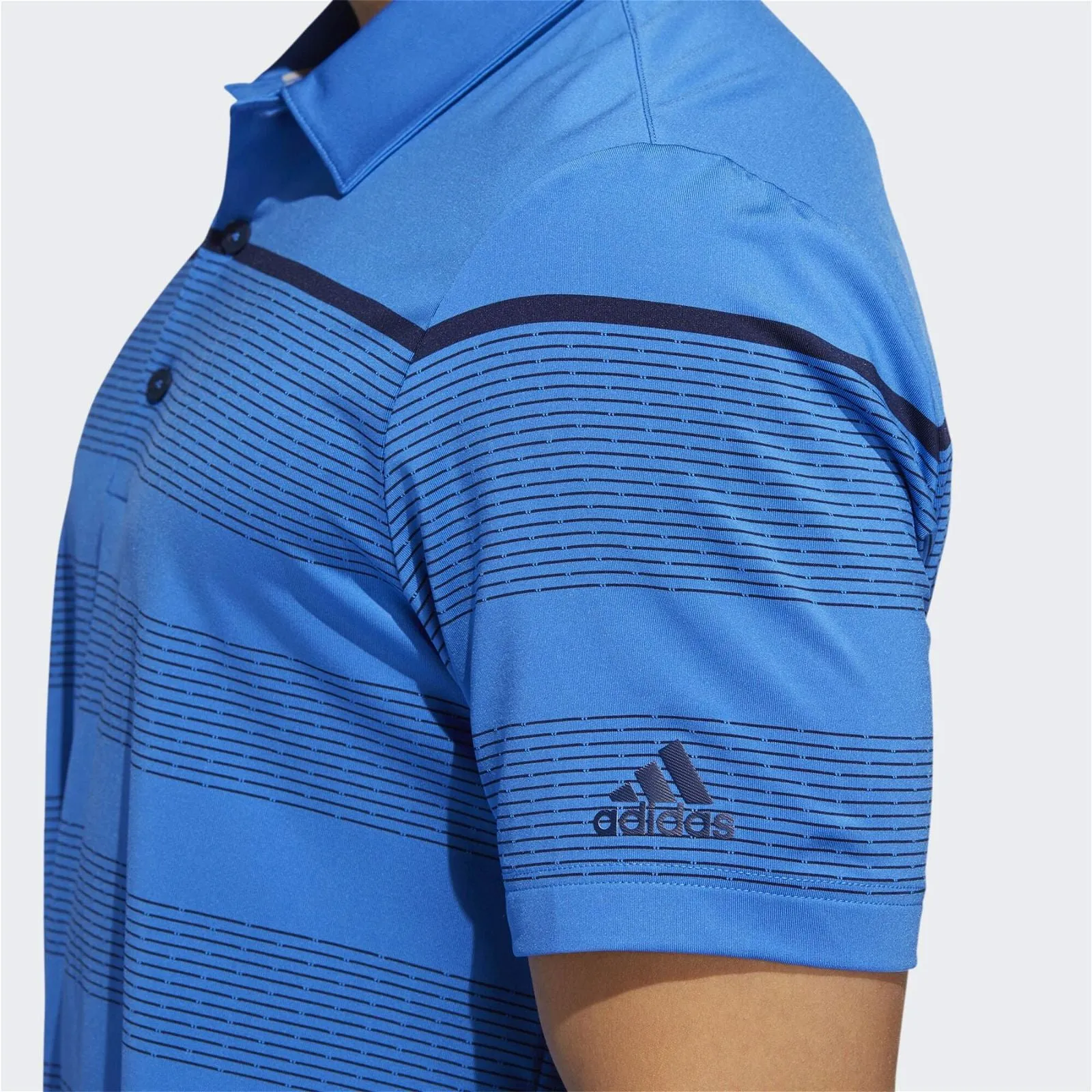 adidas Ultimate365 Dash Stripe Polo Shirt - Blue