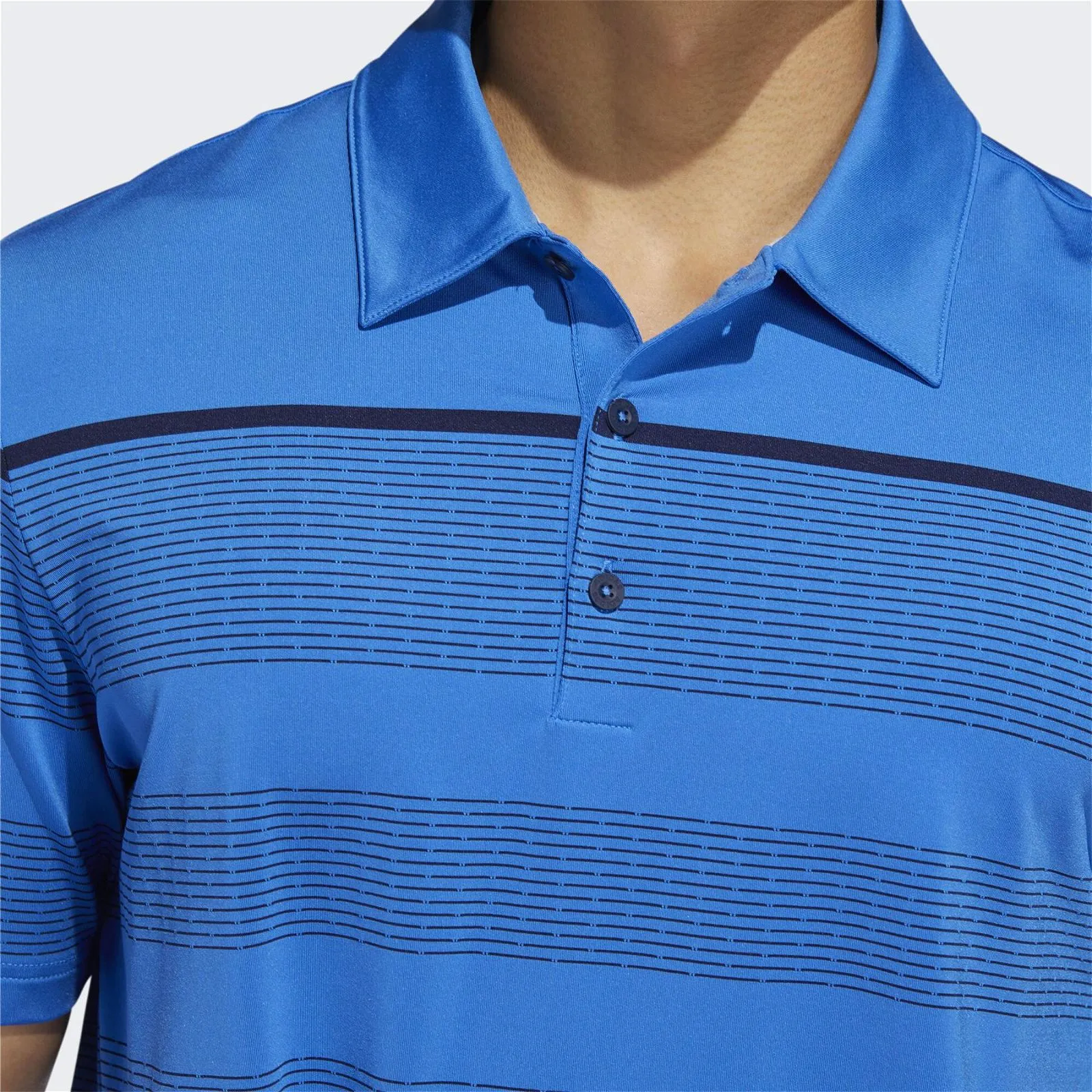 adidas Ultimate365 Dash Stripe Polo Shirt - Blue