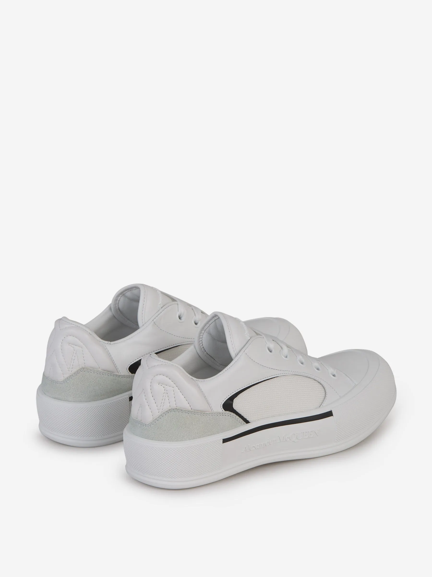 Alexander McQueen Logo Leather Sneakers 