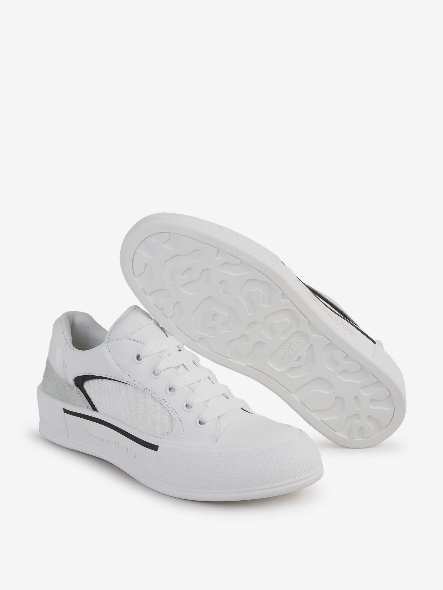 Alexander McQueen Logo Leather Sneakers 