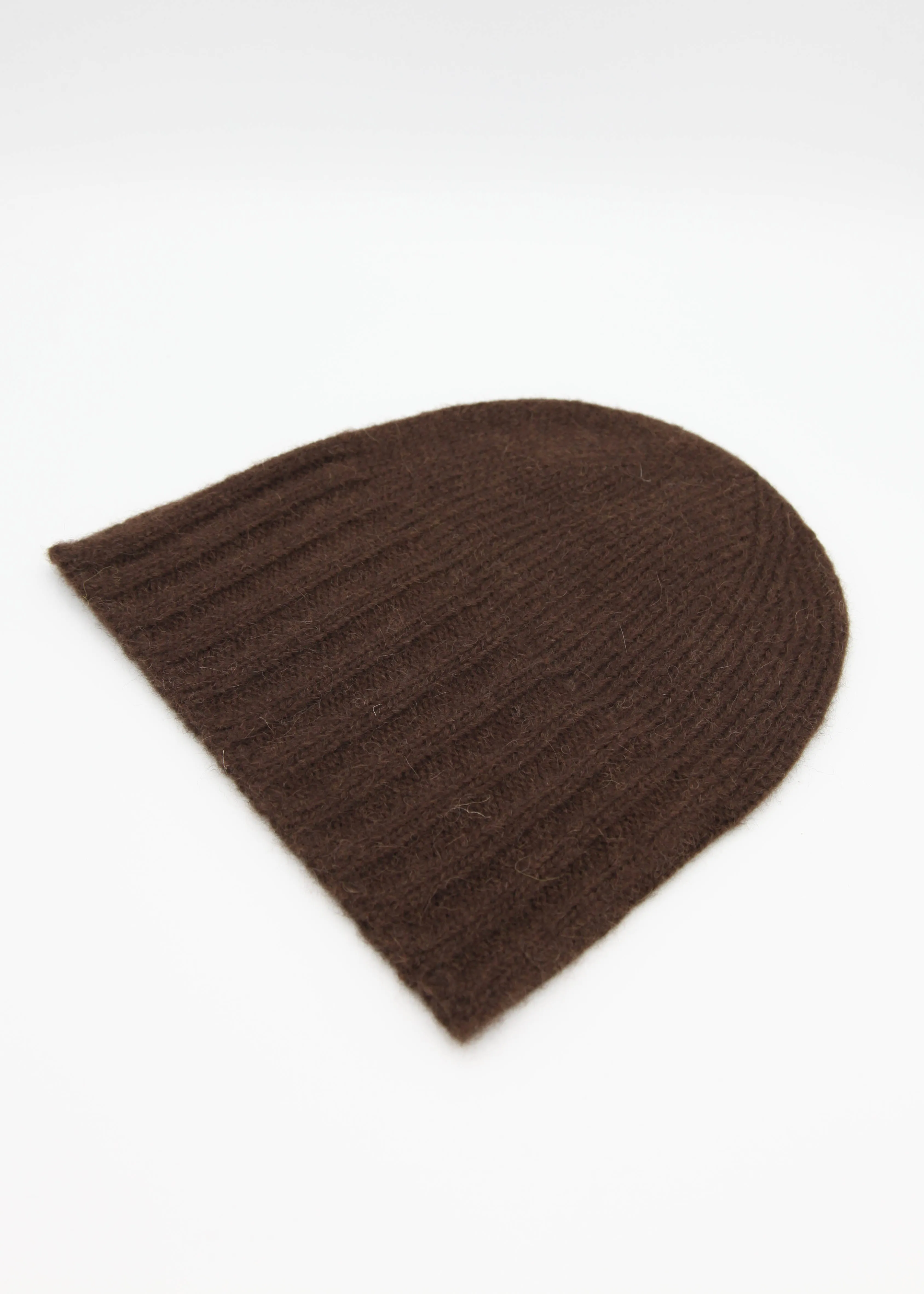 Alpaca Hand Knit Flat Hat