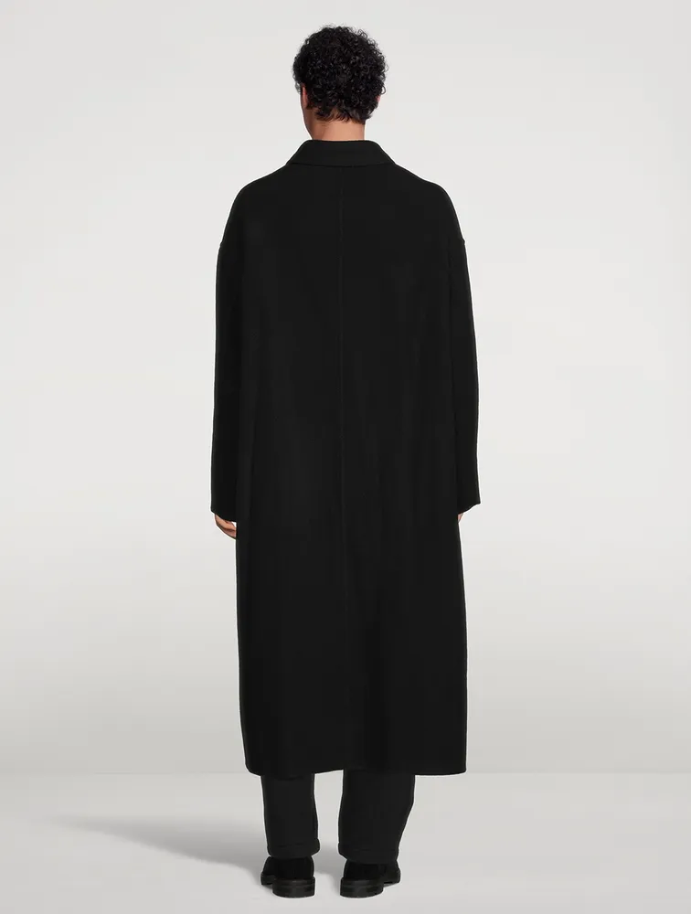 Oversized Wool Double Face Coat by AMI PARIS