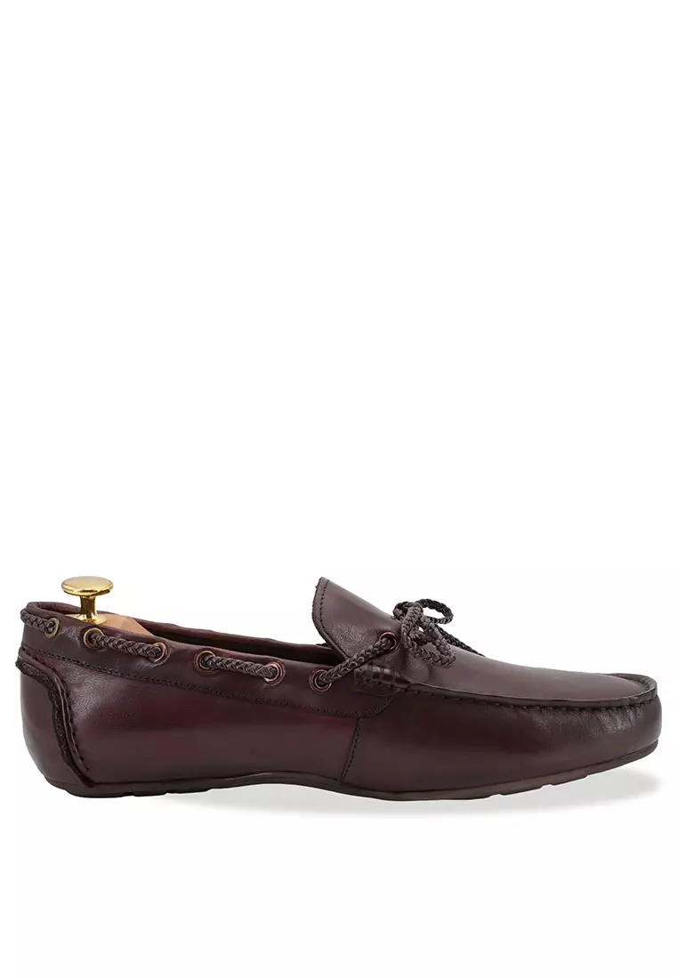 Arden Teal Burgundy Moccasins