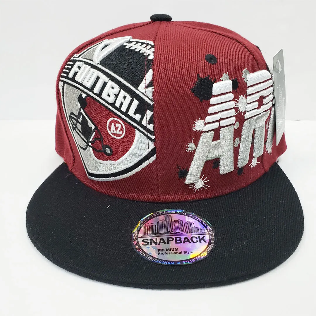 Arizona Football Phoenix Snapback Hat - Burgundy -> Arizona Football Phoenix Snapback Cap - Maroon