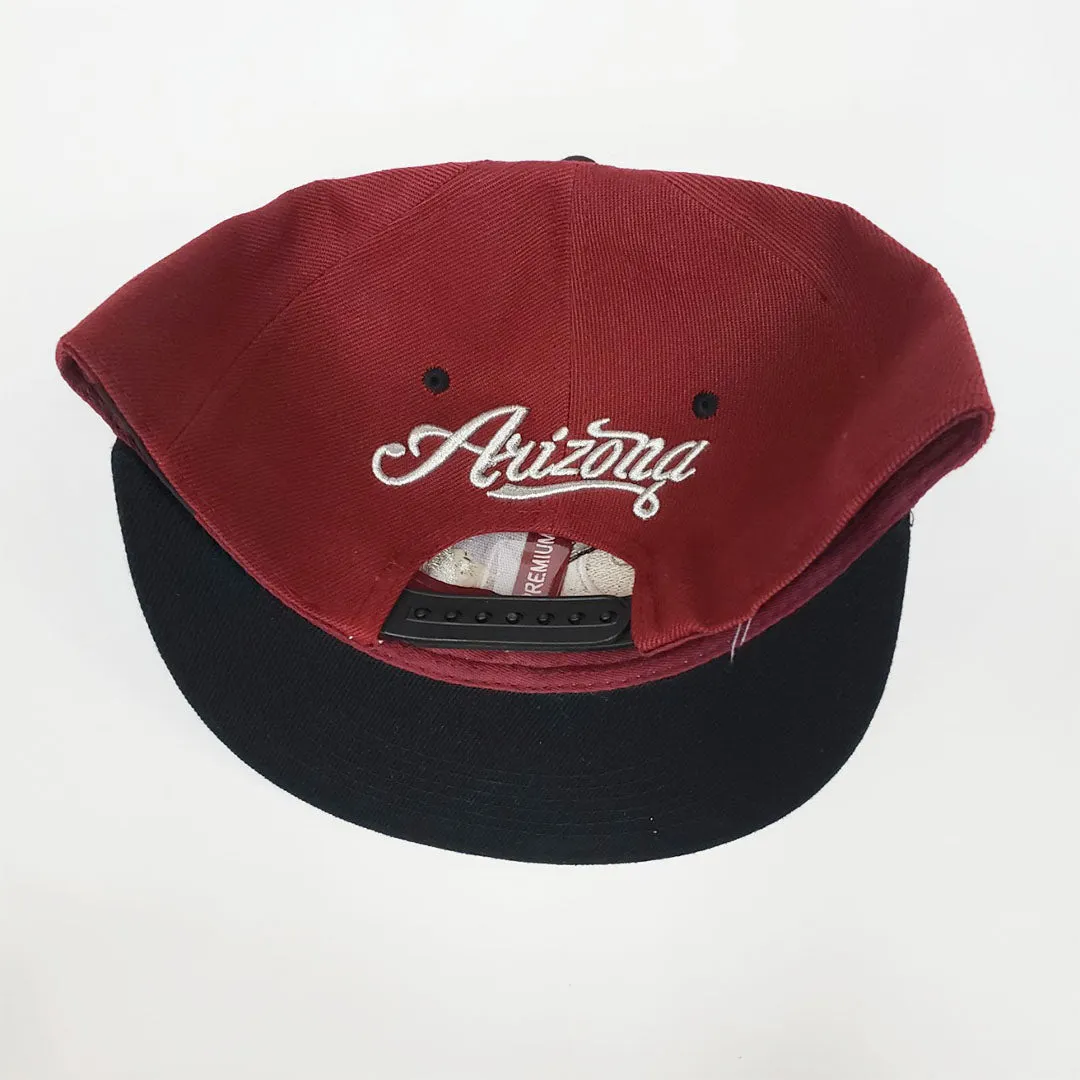 Arizona Football Phoenix Snapback Hat - Burgundy -> Arizona Football Phoenix Snapback Cap - Maroon