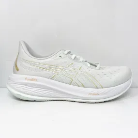 Asics Womens Gel Cumulus 26 1012B599 White Running Shoes Sneakers Size 10