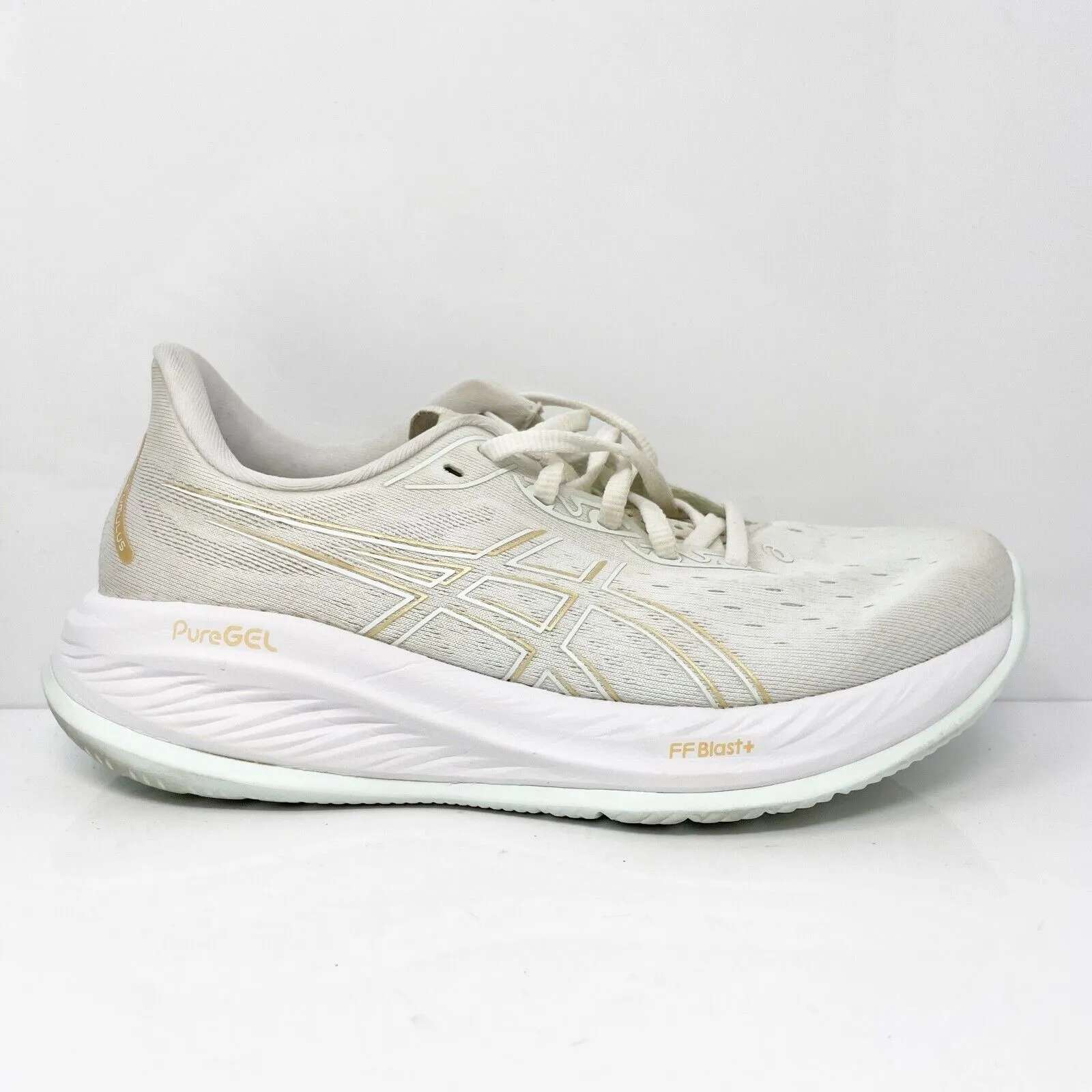 Asics Womens Gel Cumulus 26 1012B599 White Running Shoes Sneakers Size 8