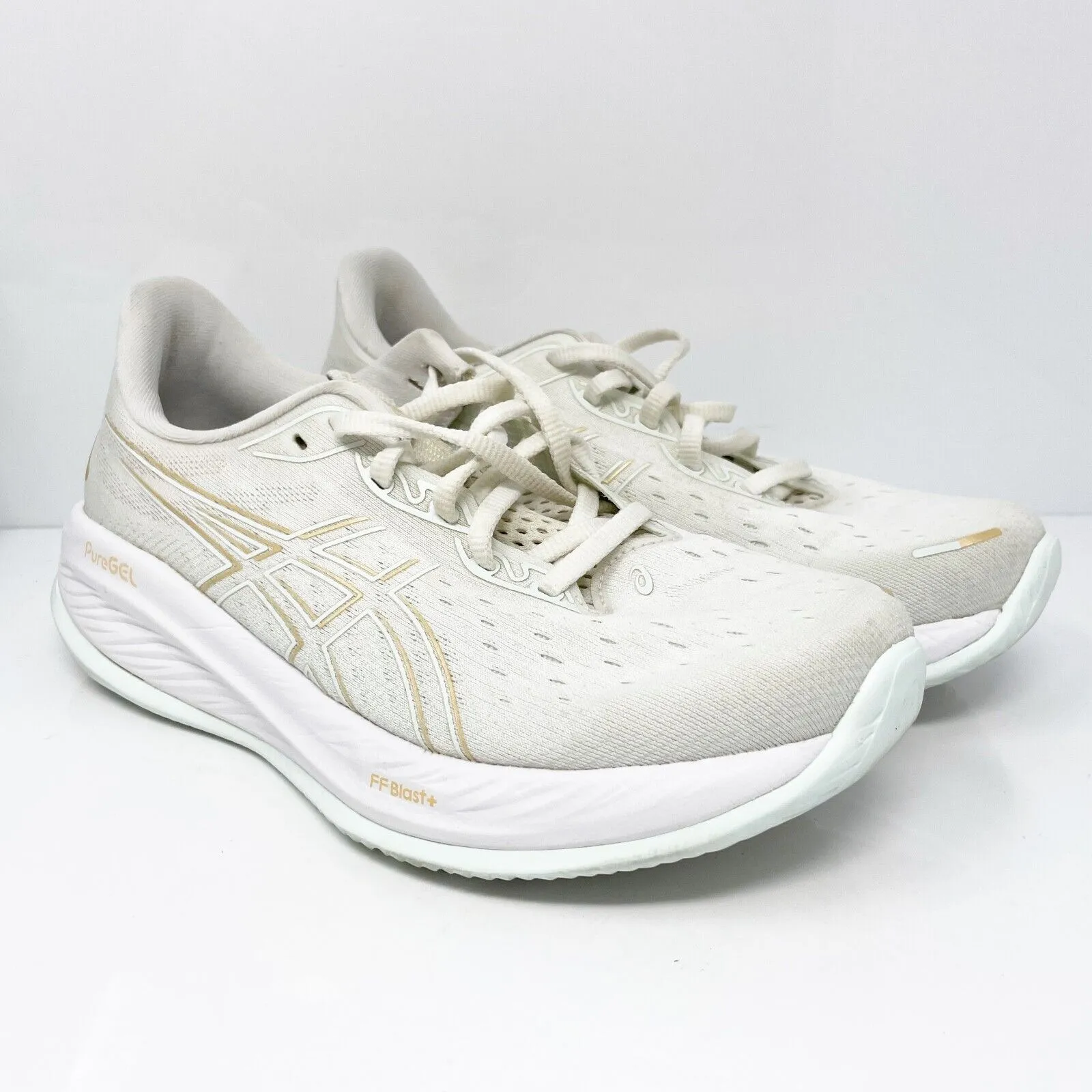 Asics Womens Gel Cumulus 26 1012B599 White Running Shoes Sneakers Size 8