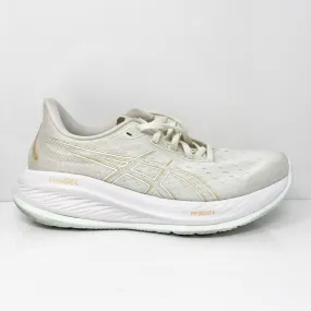 Asics Womens Gel Cumulus 26 1012B599 White Running Shoes Sneakers Size 8