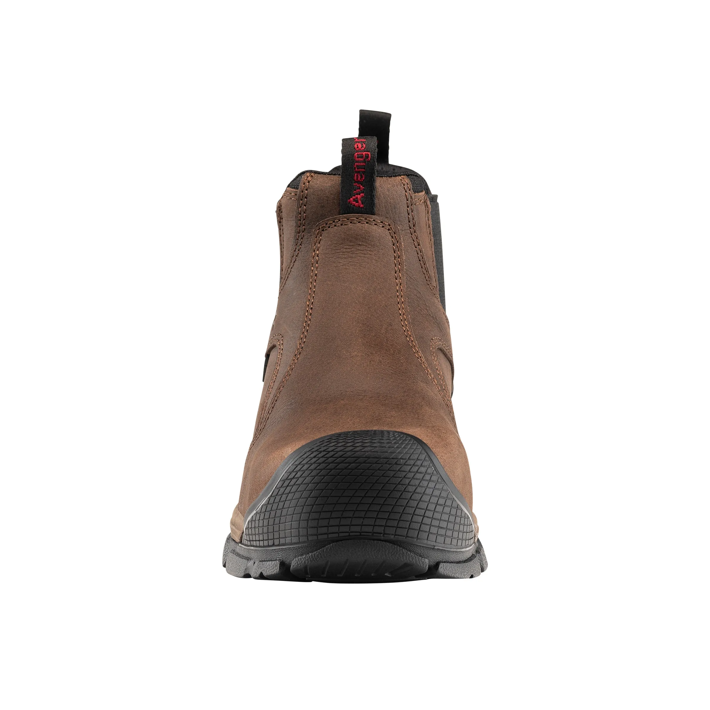 Avenger Ripsaw Brown Slip On Alloy Toe Work Shoe - Waterproof.