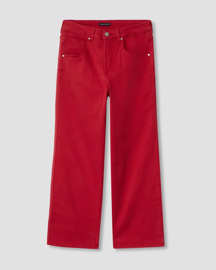 Bae Boyfriend Crop Jeans - Red Dahlia