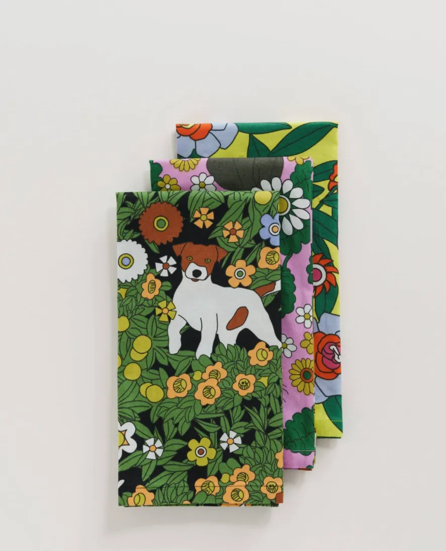 Baggu: Reusable Cloth Set - Garden Pets