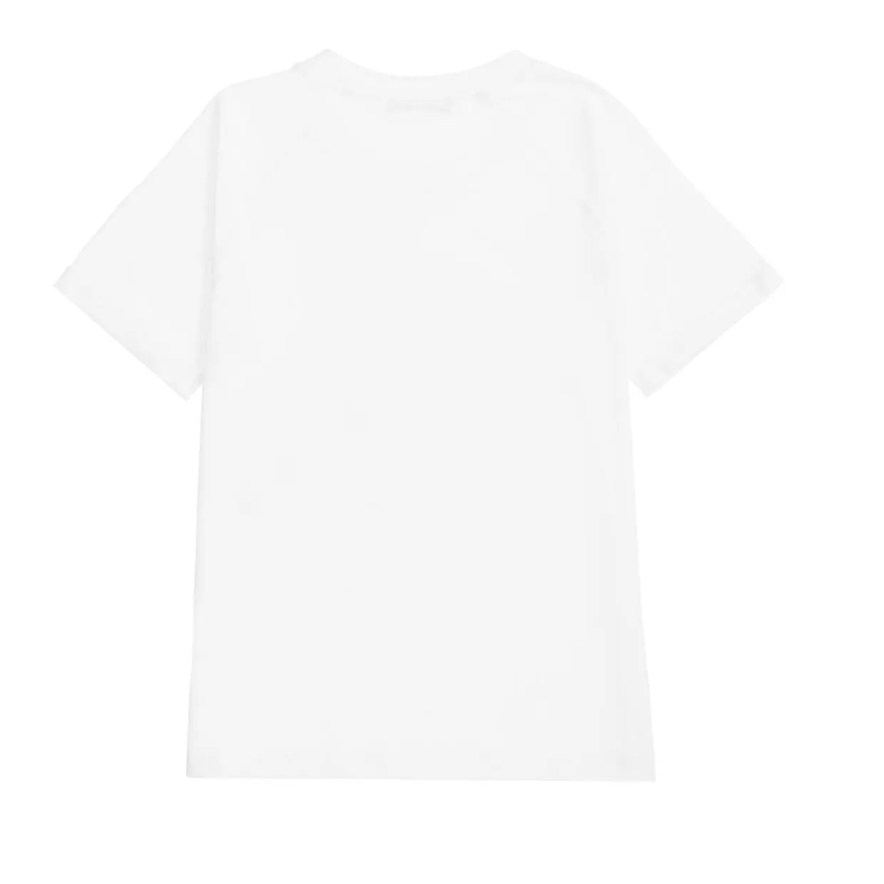 Balmain Children's White Textured Logo Tee