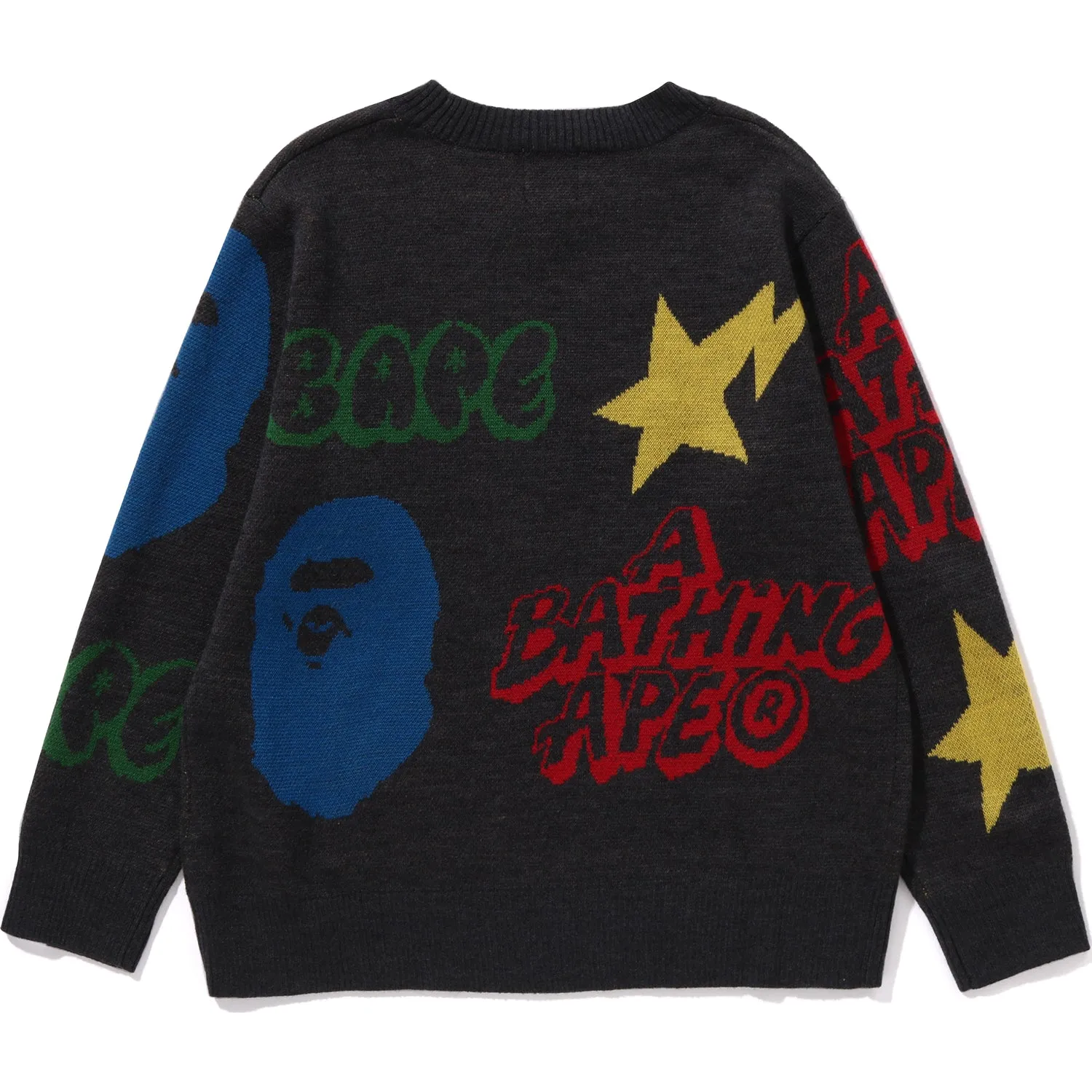 BAPE Kids Knit with Graffiti Pattern