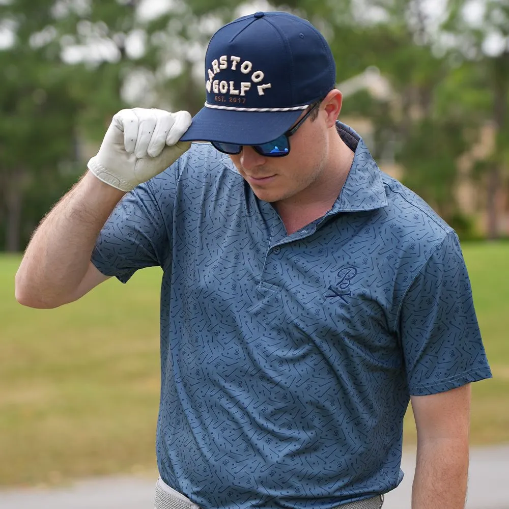 Barstool Golf Performance Printed Polo