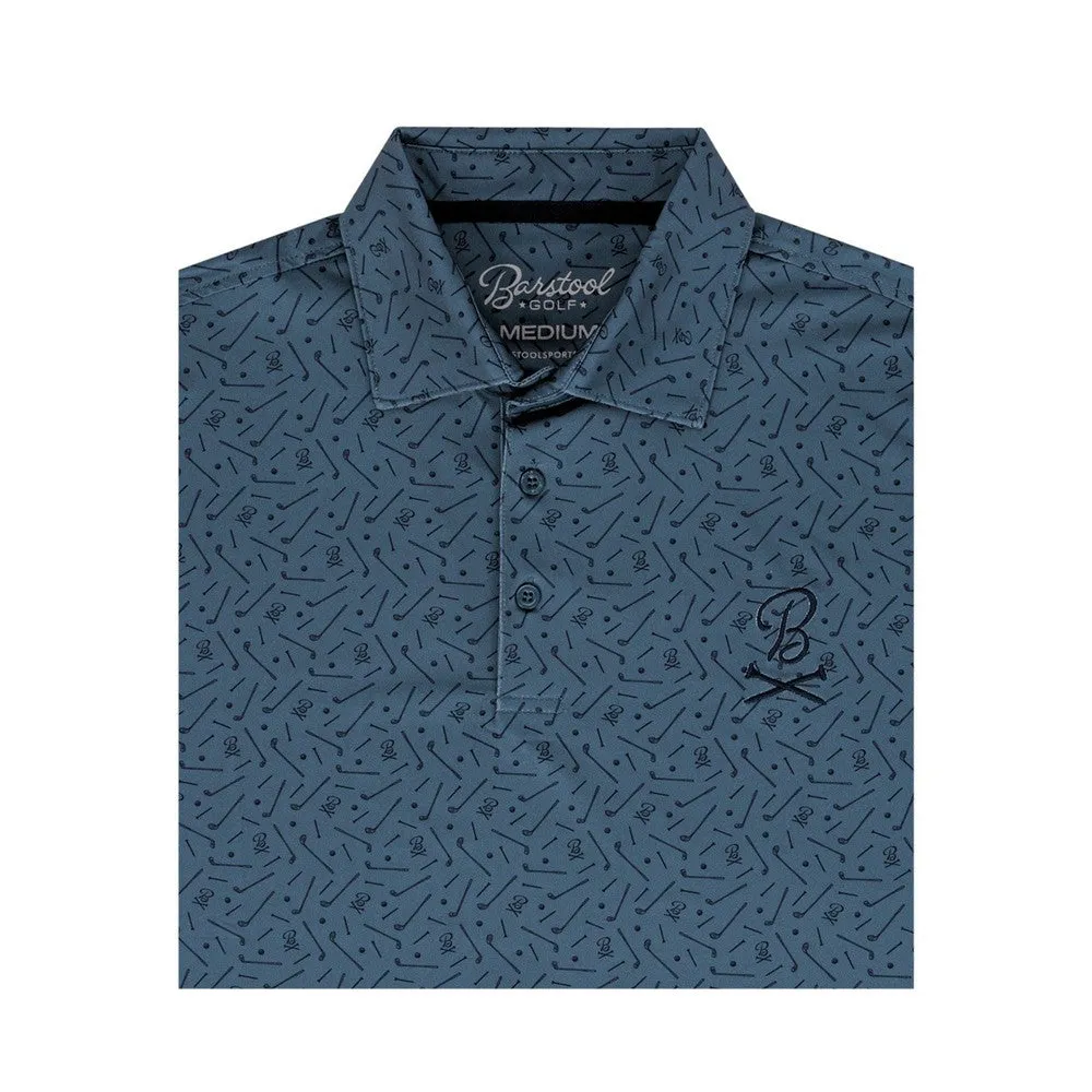 Barstool Golf Performance Printed Polo