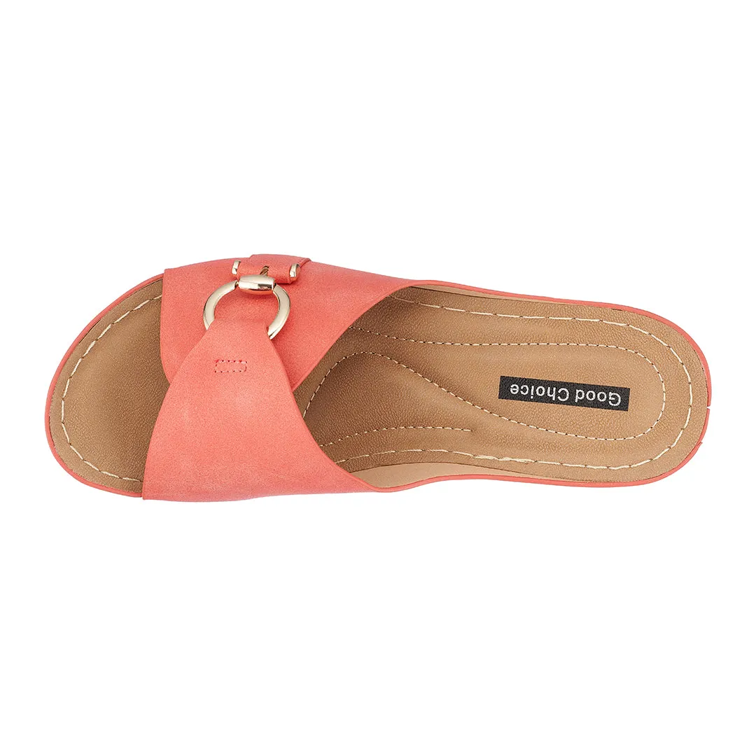 Bay Coral Wedge Sandals