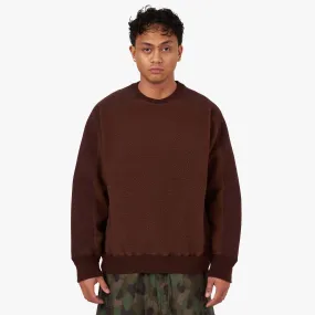 BEAMS PLUS MIL Fleece Crewneck in Brown - Shop Now