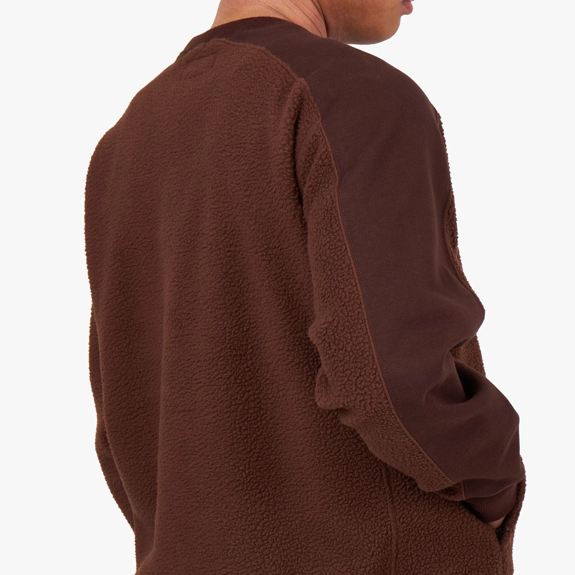 BEAMS PLUS MIL Fleece Crewneck in Brown - Shop Now