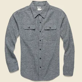 Bedford Flannel Shirt - Moss Heather