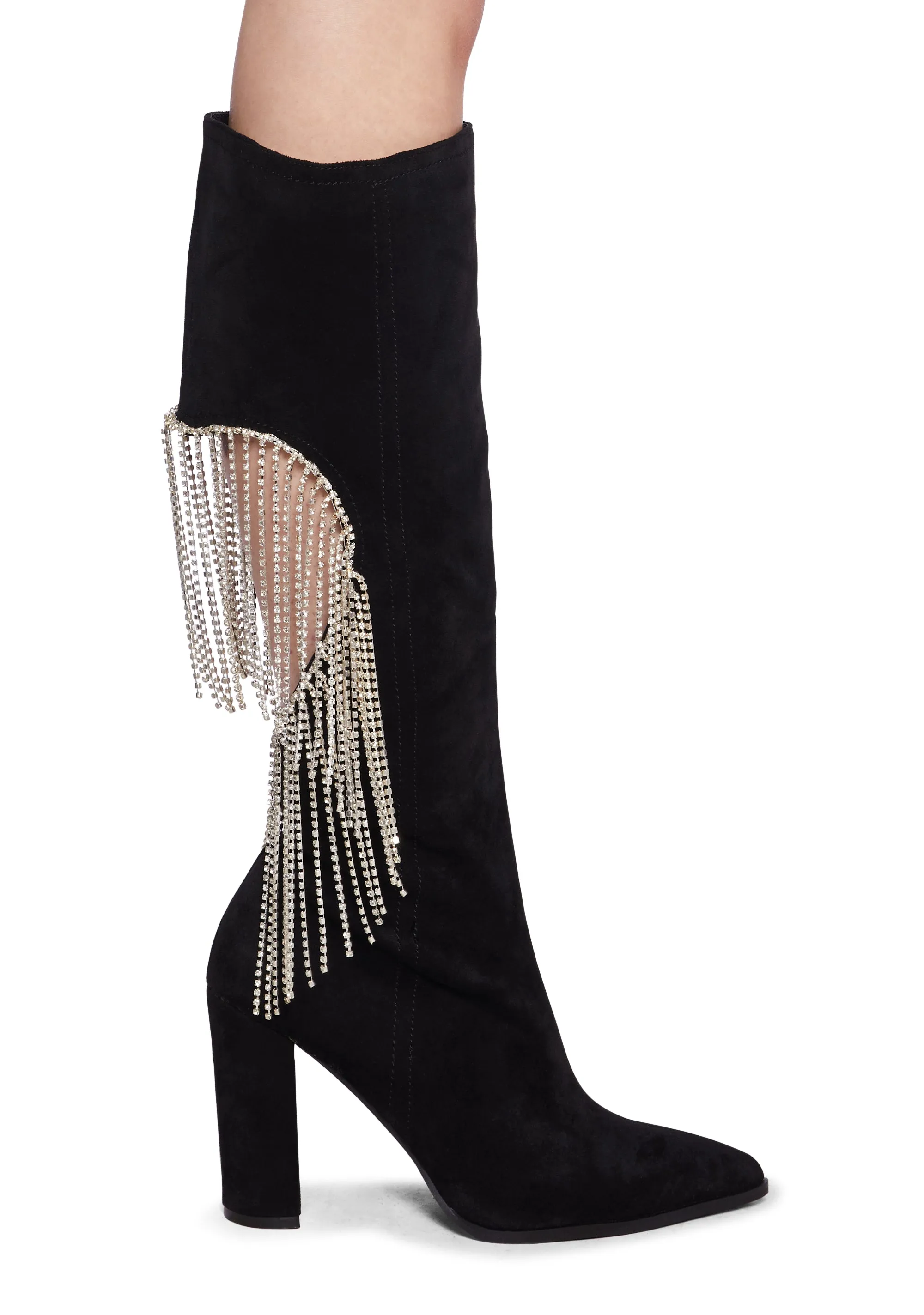 Black Heeled Boots - Jacqueline