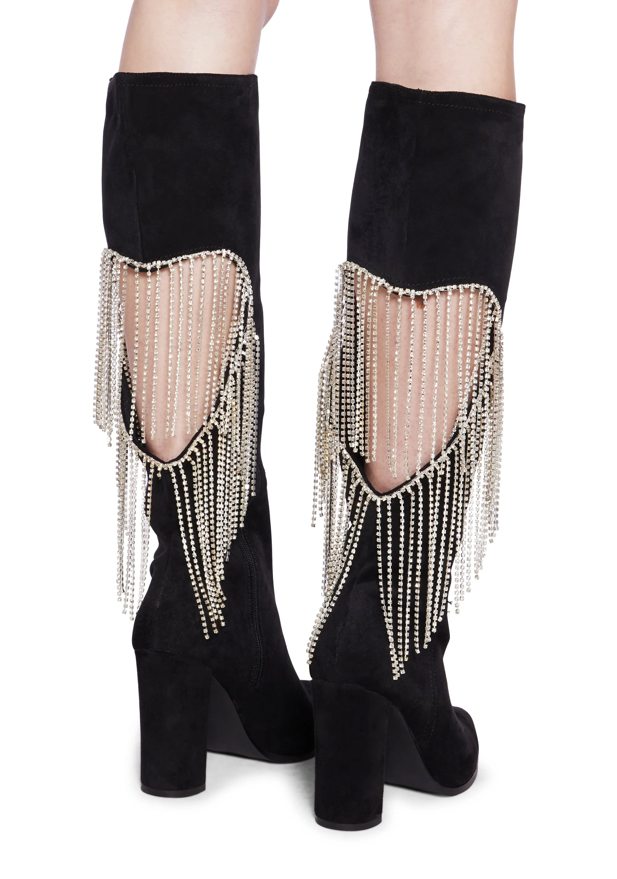 Black Heeled Boots - Jacqueline