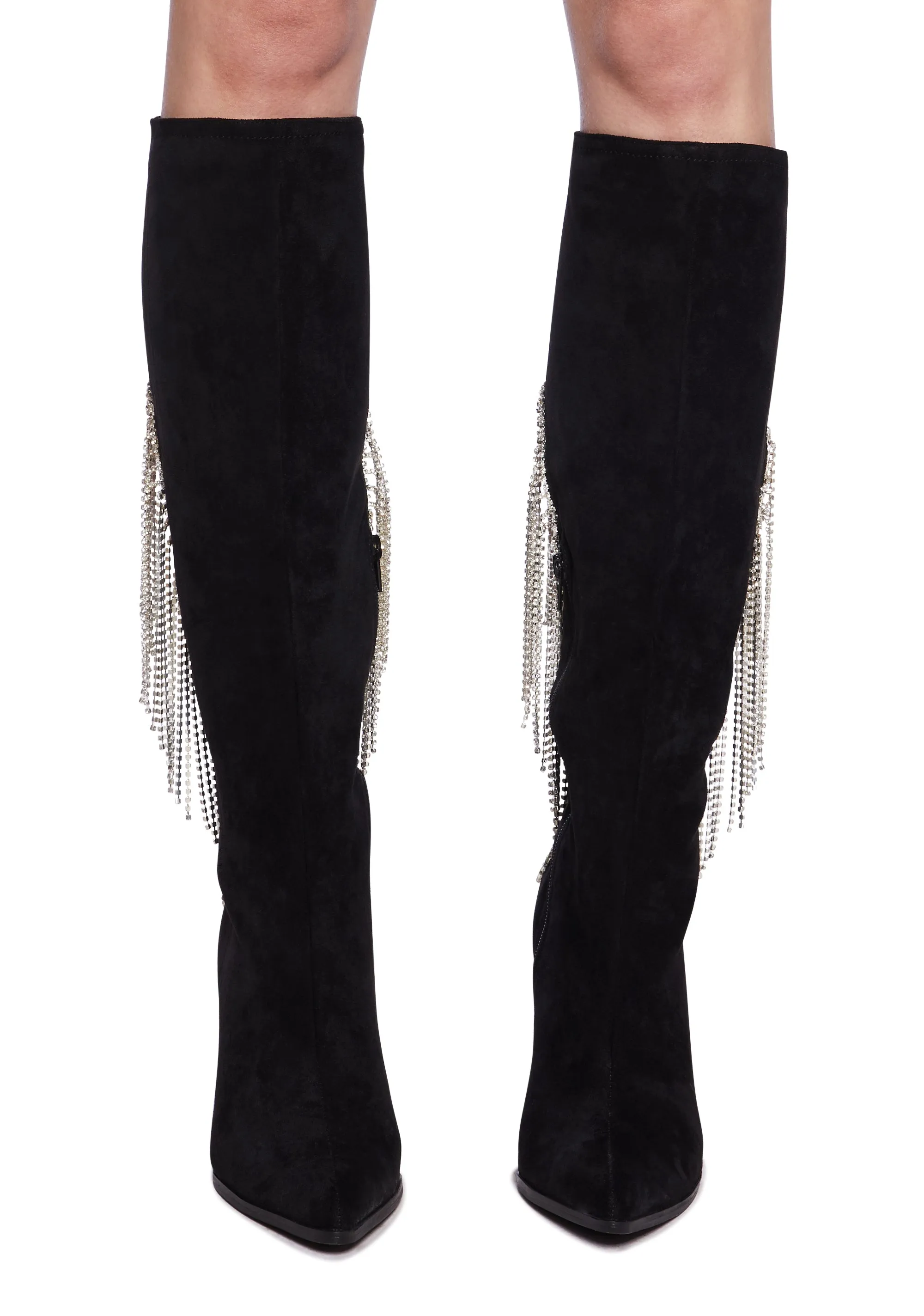 Black Heeled Boots - Jacqueline