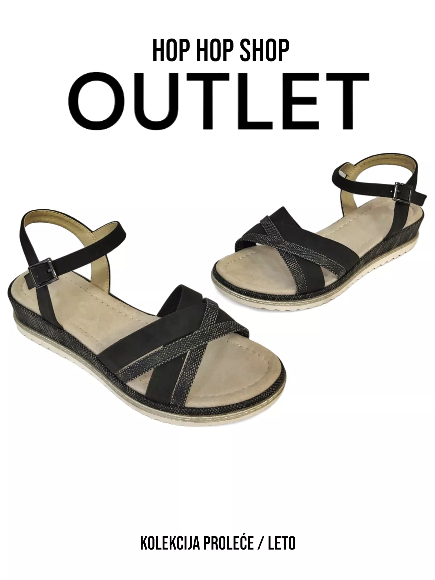 Black Women's Sandals LS90254