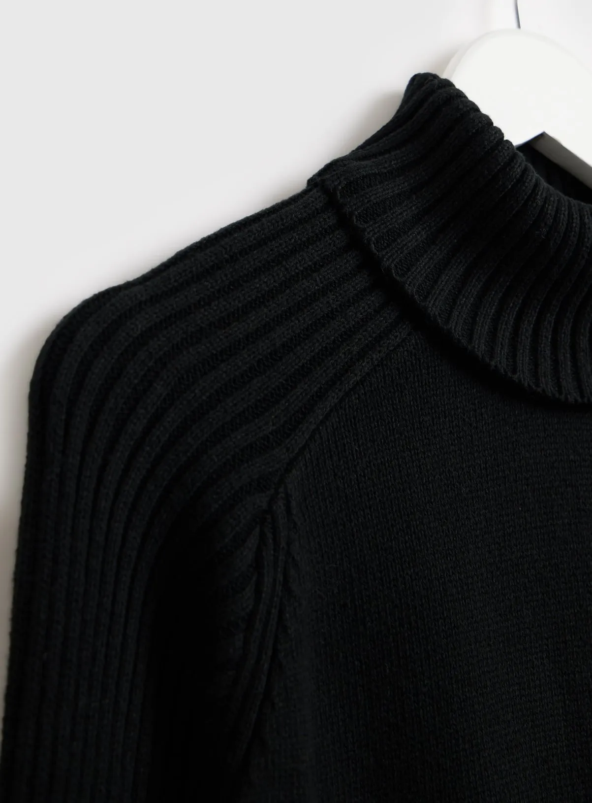 Black XL Ribbed Roll Neck Jumper available at Tu - Shop Jumpers & Cardigans