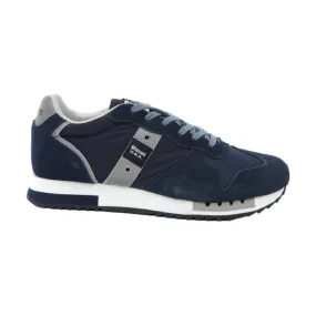 Blauer men's navy lace-up sneakers S4QUEENS01/MES.