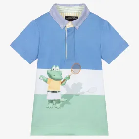 Blue Crocodile Polo Shirt