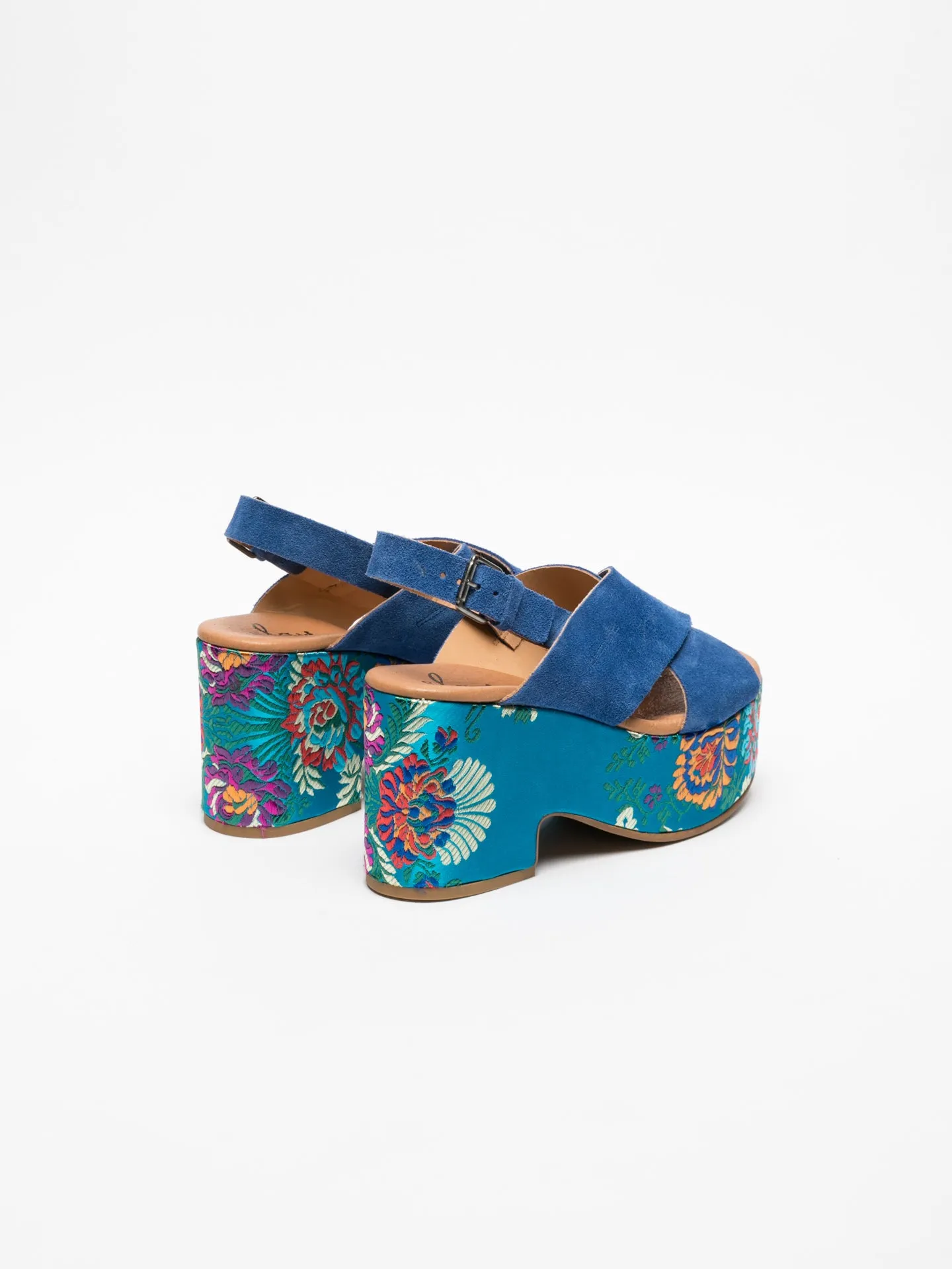 Blue Platform Sandals