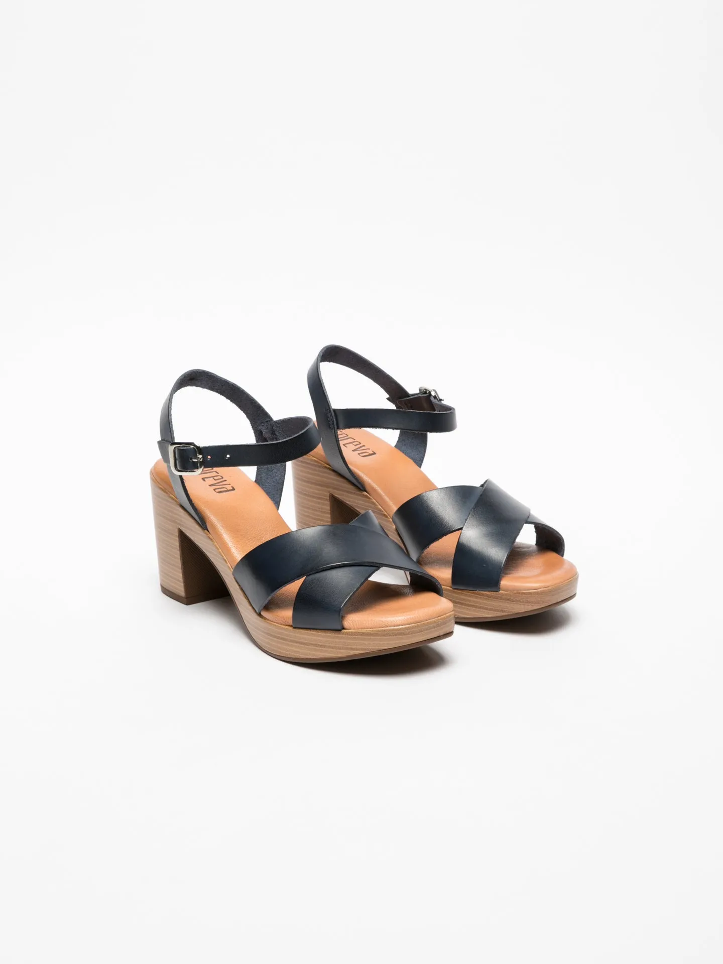 Blue Sling-Back Sandals